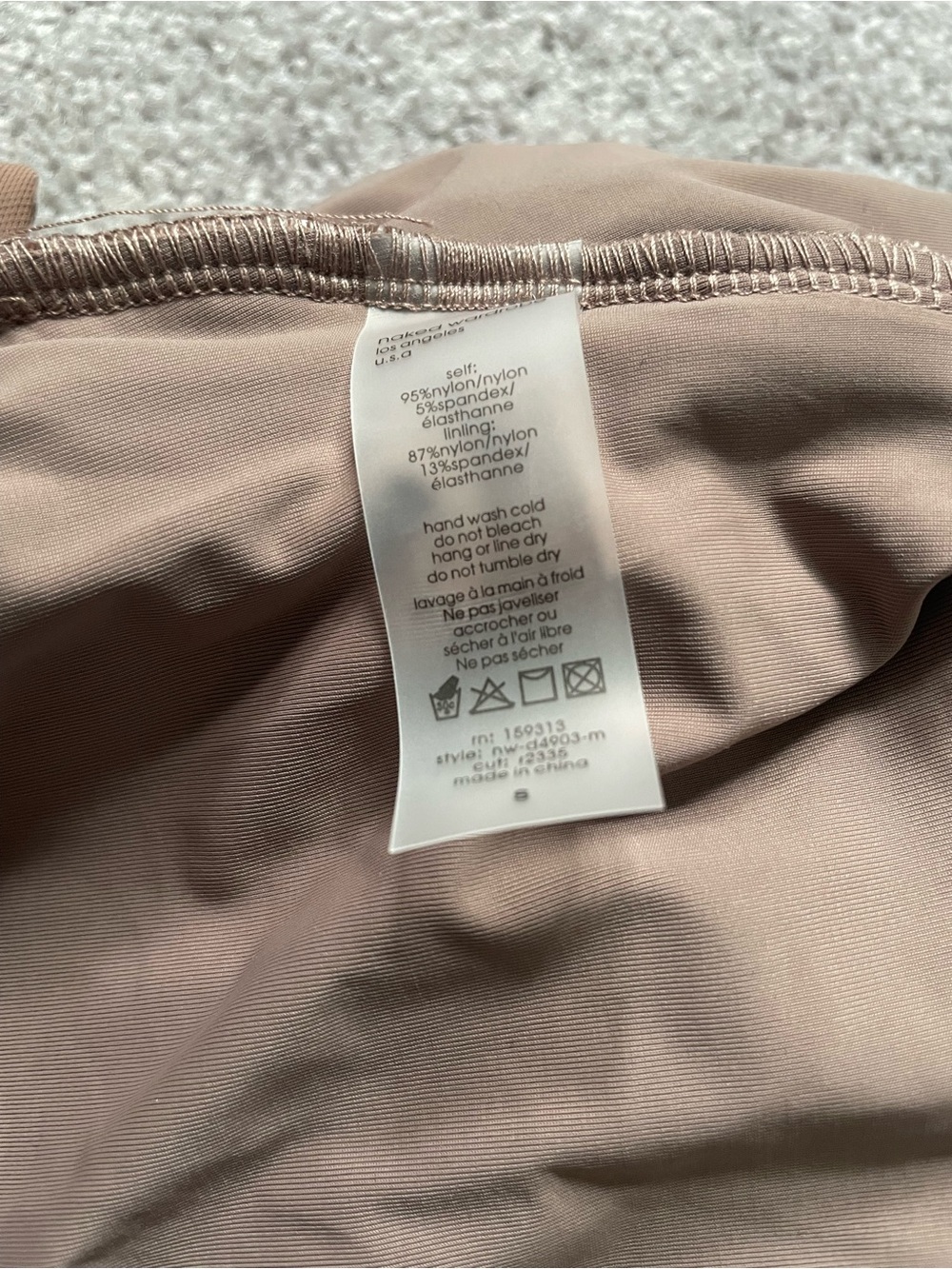 NWT Naked Wardrobe sexy mesh brown Mini Dress - Picture 10 of 10